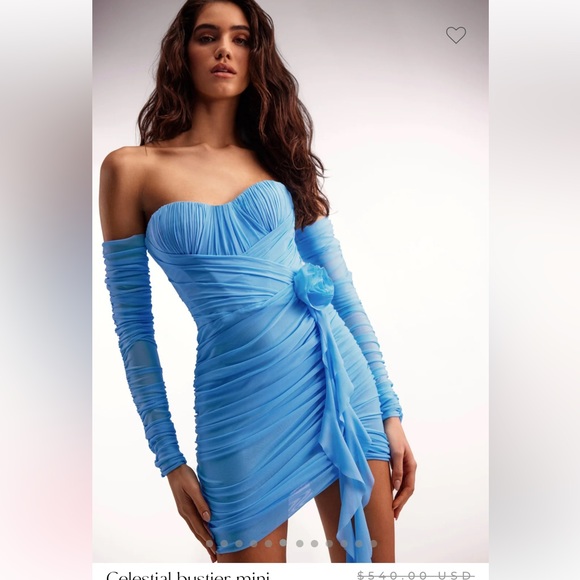 Milla sky blue mini dress - Picture 2 of 8